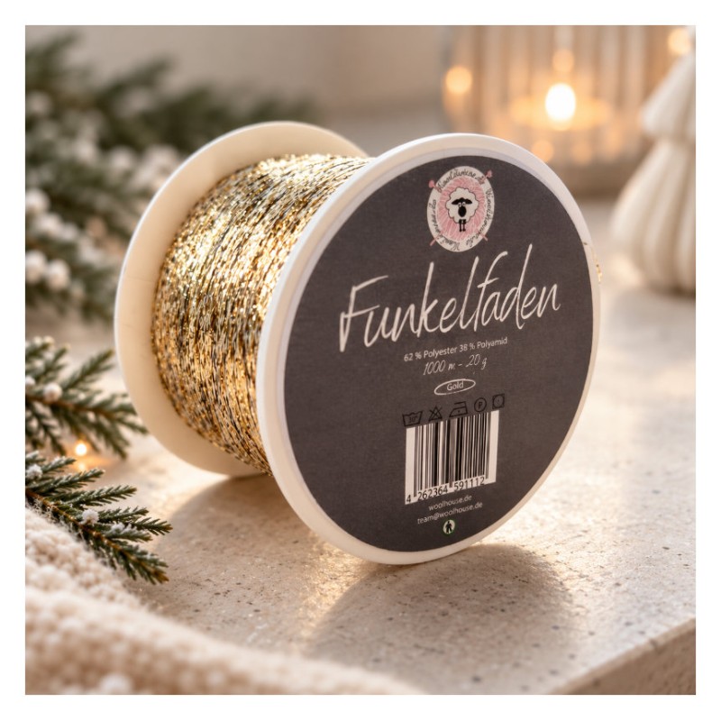 Woolhouse - Funkelfaden - Glitzer Beilaufgarn