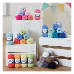 Strick-Set für eine Baby-Decke mit West Yorkshire Spinners Bo Peep DK
