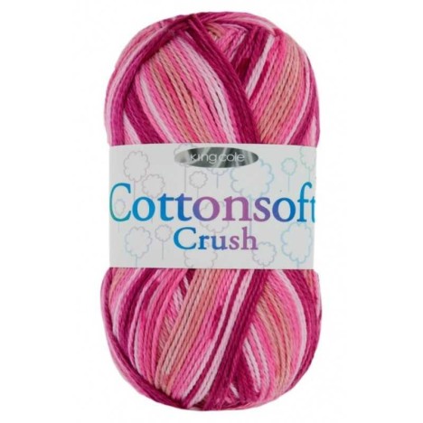 King Cole Cottonsoft Crush DK - 100% Baumwollgarn mit wunderschönem Farbverlauf