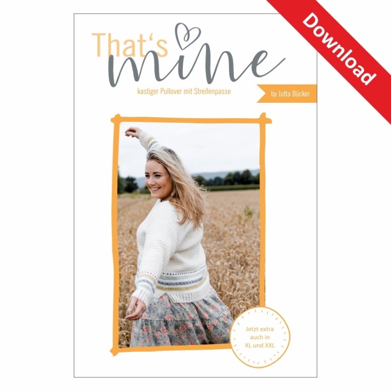 Download Anleitung "That's Mine" - Kastiger Pullover mit West Yorkshire Spinners "Pure DK" von Jutta Bücker