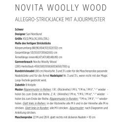 Allegro-Strickjacke aus Novita Woolly Wood - Download-Anleitung
