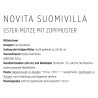Ester Mütze mit Zopfmuster aus Novita Suomivilla - Download Anleitung