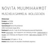 Muscheln sammeln - Wollsocken aus Novita Muumihahmot - Download Anleitung