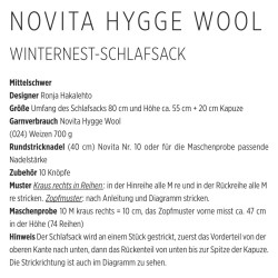 Babyschlafsack Winternest aus Novita Hygge - Download Anleitung