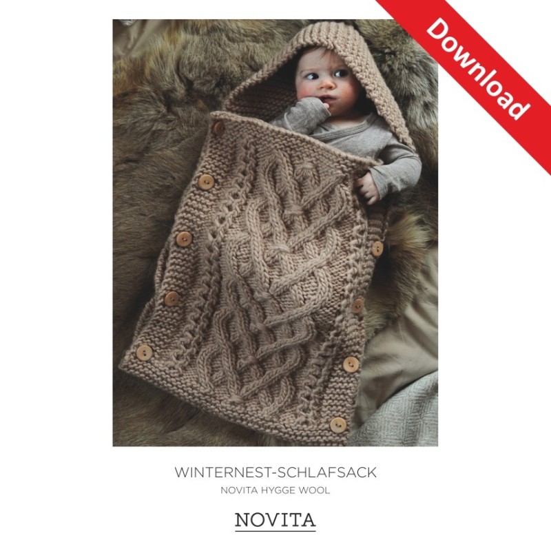 Babyschlafsack Winternest aus Novita Hygge - Download Anleitung