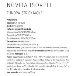 Damenstrickjacke Tundra aus Novita Isoveli - Download Anleitung