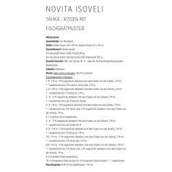 Kissen Fischgrätmuster aus Novita Isoveli - Download Anleitung