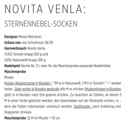 Socken Sternennebel aus Novita Venla - Download Anleitung