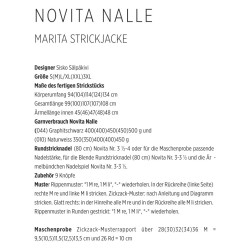 Strickjacke Marita aus Novita Nalle Download-Anleitung