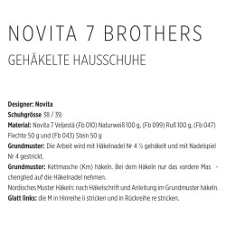 Gehäkelter Lapplandschuh aus Novita 7 Brothers Download-Anleitung