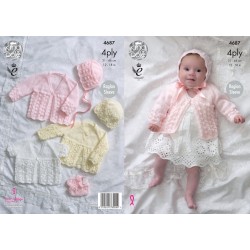 KIng Cole Strickanleitung (4ply) 4687 für Babies