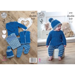 King Cole Strickanleitung (DK) 4729 für Babies