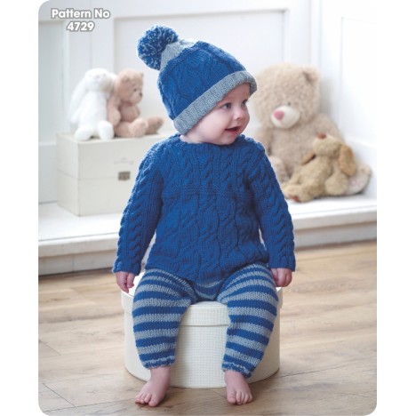 King Cole Strickanleitung (DK) 4729 für Babies