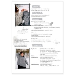 Download Pretty Grey - Pullover mit Blüten und Zöpfen von Jutta Bücker