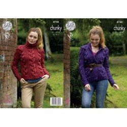 King Cole Strickanleitung (Chunky) 4744 für Damen
