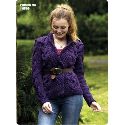 King Cole Strickanleitung (Chunky) 4744 für Damen