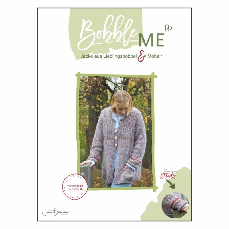 Bobble Me - Print-Anleitung für eine Jacke aus Woolhouse-Bobbel und Mohair von Jutta Bücker