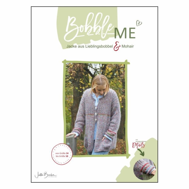 Bobble Me - Print-Anleitung für eine Jacke aus Woolhouse-Bobbel und Mohair von Jutta Bücker